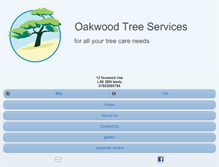 Tablet Screenshot of oakwoodtreeservicesleeds.co.uk